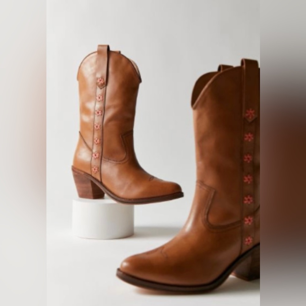 Urban Outfitters Floral Cowboy Boot - Western Boot